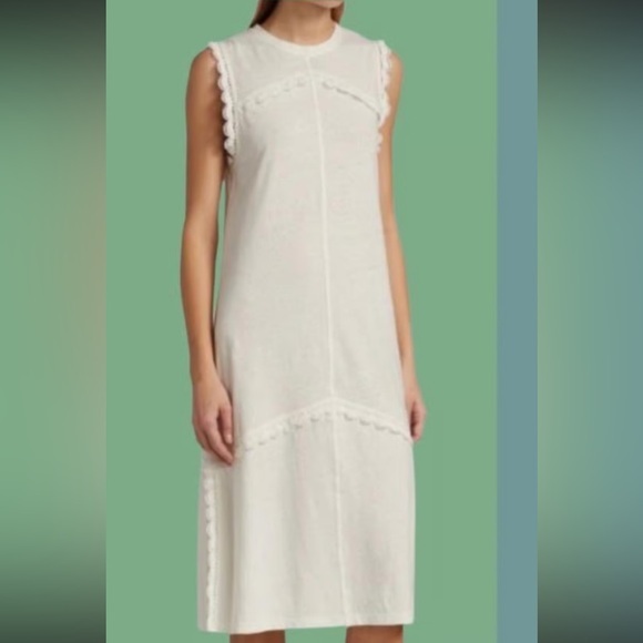 Derek Lam 10 Cosby Lowell Sleeveless Maxi Linnen Cotton Stunning Dress Small